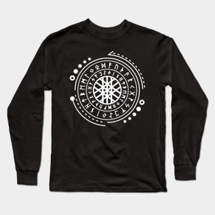 Web of Wyrd | Norse Pagan Symbol Long Sleeve T-Shirt